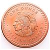 Image 2 : .999 Fine Pure Copper 1 oz. Round -  Aztec Calendar
