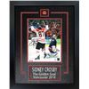Image 1 : Crosby,S Signed 8x10 Etched Mat Team Canada 2010 Olympics Golden Goal-V