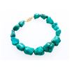 Image 1 : Genuine Turquoise Bracelet 14kt Gold Clasp