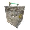 Image 1 : Movie Set Dec Laboratory Transparent Animal Cage - includes a Stuffed Rat (approx. 15" x 10 1/2" x 1