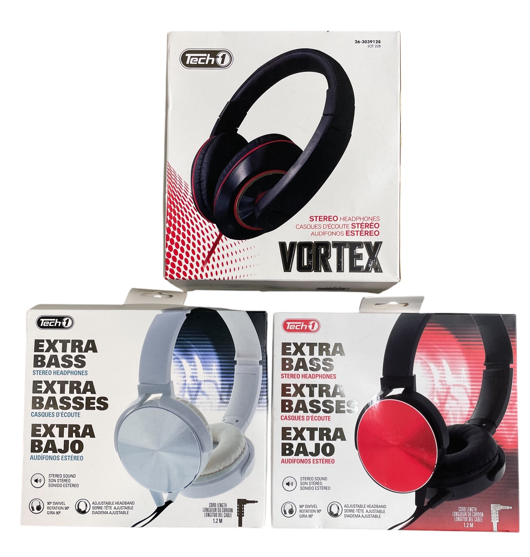 7 episode show Movie Set Dec Set of 3 NEW Headphones - includes Vortex ...