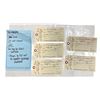 Image 2 : 7 episode show Aeroport Document Props - includes Toe Tags for Elise's Suitcase & Paper w/ Code