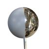 Image 2 : Set of 3 VFX Balls: Half Chrome, Half Grey Stainless Steel, 18 cm