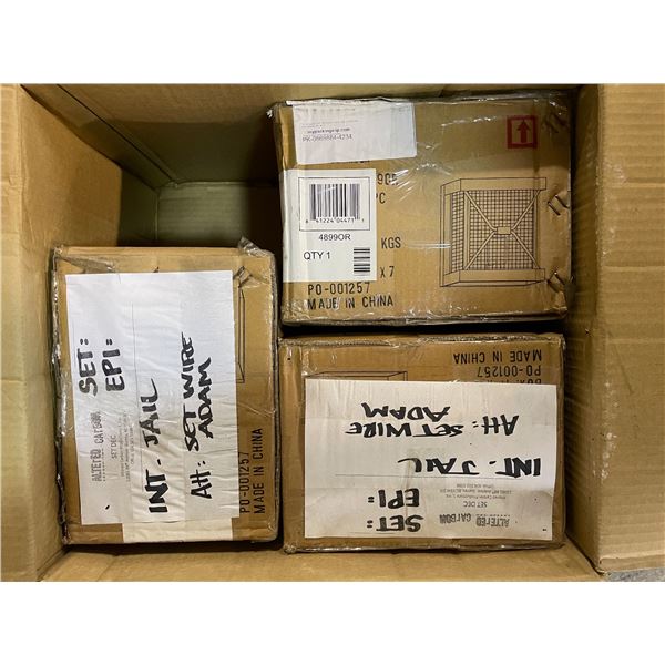 Box of Screen Used "Altered Carbon" Prison Holding Box x3 Light in Wire Box's