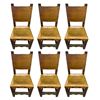 Image 1 : Group of 6 Rustic Screen Used Chairs
