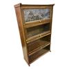 Image 2 : Vintage Wooden Display Cabinet with Glass Front and Ornate Yellow Sideboard
