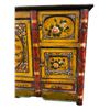 Image 8 : Vintage Wooden Display Cabinet with Glass Front and Ornate Yellow Sideboard
