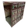 Image 2 : Vintage Chinese Apothecary Cabinet with 24 Herb Labels, approx. dimensions: 34" x 22.5" x 41"