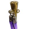Image 2 : 6 Purple Rope Stanchion Gold Post