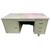 Image 2 : Vintage Metal Commercial Desk with Drawers and Storage Cabinet