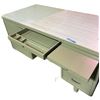 Image 3 : Vintage Metal Commercial Desk with Drawers and Storage Cabinet
