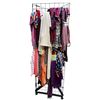 Image 2 : Full Rack of Vibrant Scarves - Variety of Textures and Patterns (Rack Not Included)