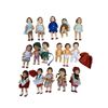 Image 1 : 16 Vintage Beautiful German Rubber Dolls Featuring Various Outfits