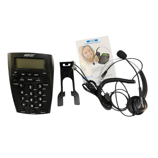 Group of 7 Call Center Dialpad Headset Telephone