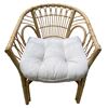 Image 2 : Group of 4 mid-century Rattan lounge chairs