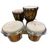 Image 2 : Group of assorted percussion instruments - includes drums / solid brass drum cymbals etc