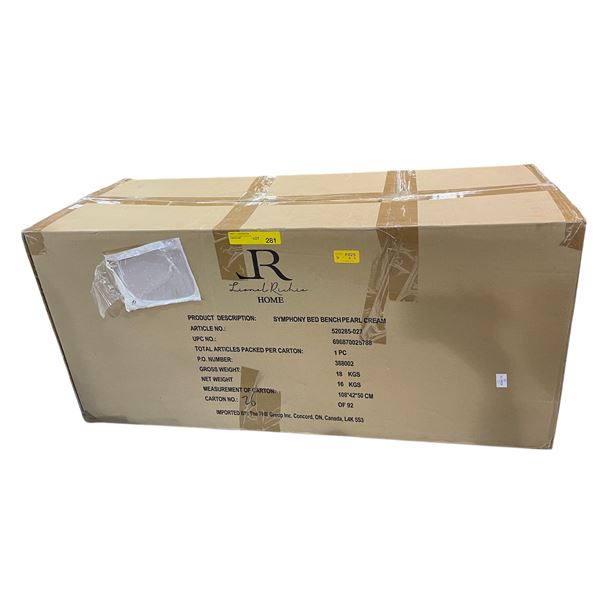 Lionel Richie - Symphony bed bench pearl cream