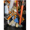 Image 2 : Large Bin Full of Misc. - Tools, Boots, Tape, Etc.