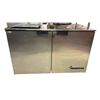 Image 1 : Victory Double Door Stainless Steel Fridge (Not Tested)