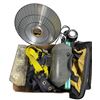 Image 1 : Group of Misc Items - Tools, Heater, Strap, Welding Hat, Etc.