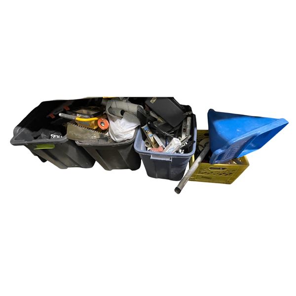 Contractor Tool Bin w/ Soldering Iron, Trowels, Tape, and More
