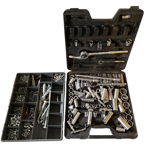 Group of 2 Cases of Drivers & Bolts