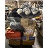 Image 1 : Pallet of assorted items with elephant plush, toys, suitcase, Etc.