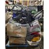 Image 1 : Pallet of Misc - Boxing Gloves, Roller Skates, Clothing, Tennis Rackets, Etc.