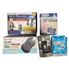 Image 2 : Group of Tac Car Visor, Sonic Maestro Headphones, Portable Shiatsu Massager, Laptop Kit, Etc.