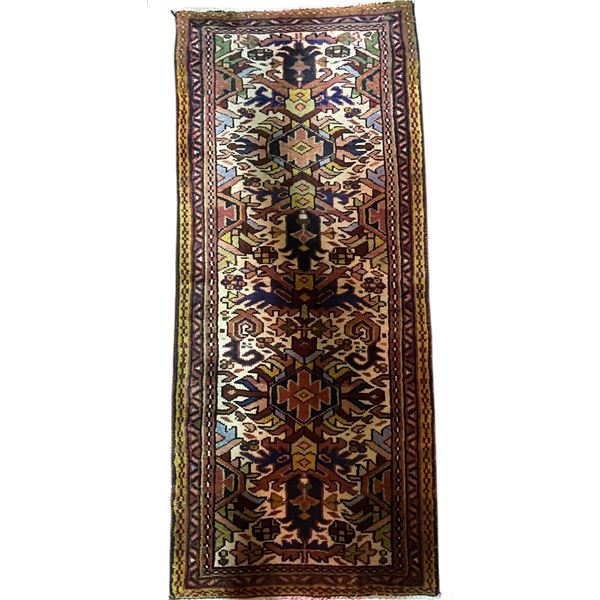 100% Authentic Hand Knotted Wool Persian Rug (5.2x2.2)