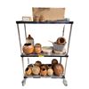 Image 1 : Shelf Lot of Misc Potter - Vases, Basket, Drums, Etc.