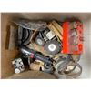 Image 2 : Group of Misc - Various Nuts & Bolts, Cordless Screwdriver, Tool, Wood Shavings, Etc.
