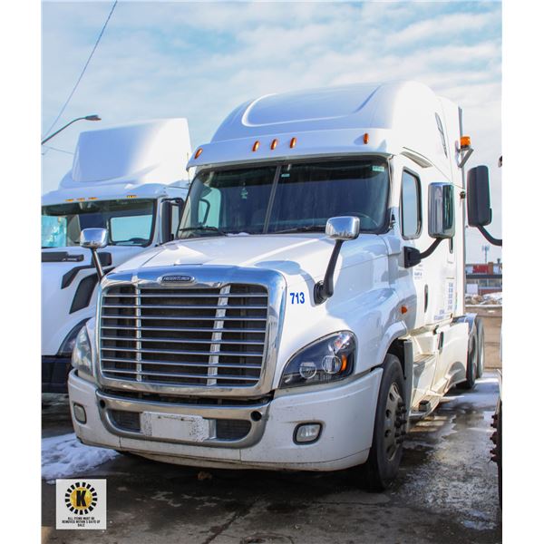 BAILIFF SEIZED:2017 FREIGHTLINER CASCADIA DD15 TRA