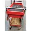 Image 4 : MATCO TOOLS RED TOOL CART W/ 1 DR & FLIP TOP