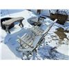 Image 1 : LOT OF OUTDOOR PATIO FURNITURE; WAGON PLANTER/