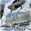 Image 2 : LOT OF OUTDOOR PATIO FURNITURE; WAGON PLANTER/