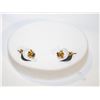 Image 1 : ESTATE SMALL BLUE SAPPHIRE EARRINGS IN BOX