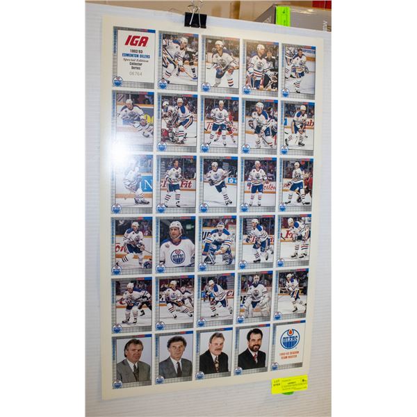 SPECIAL EDITION #06764 EDMONTON OILERS ROSTER UNCU