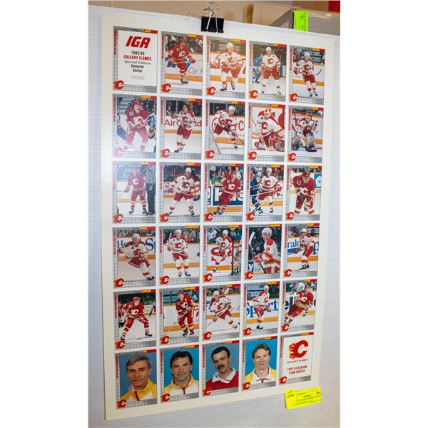 SPECIAL EDITION #00086 CALGARY FLAMES ROSTER UNCUT