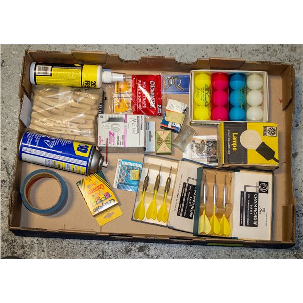 BOX OF DESKTOP DECOR