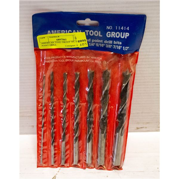 AMERICAN TOOL GROUP 7PC BRAD POINT DRILL