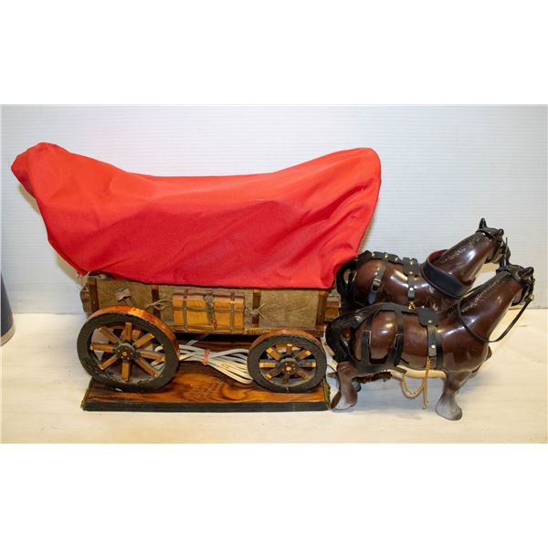 VINTAGE HANDMADE CHUCKWAGON LAMP WITH