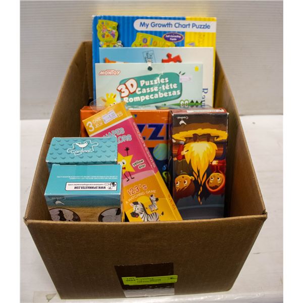 LOT OF KIDS PUZZLES