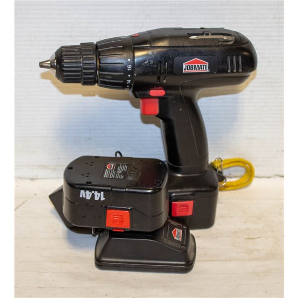 JOBMATE 14.4V CORDLESS DRILL WITH 2