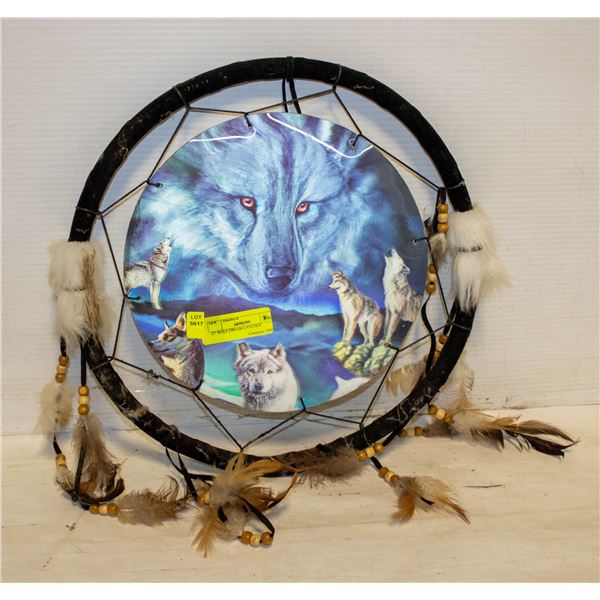 15" WOLF DREAM CATCHER