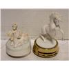 Image 1 : 2 UNICORN MUSIC BOX COLLECTIBLES