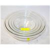 Image 1 : SET OF 3 QUALITY PYREX MIXING BOWLS