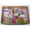 Image 1 : FLAT OF BEADS AND CRAFTING MATERIALS
