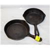 Image 1 : 2 SMALL CAST IRON FRYING PANS 6 INCH