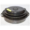 Image 1 : 3PK OF ROASTING PANS WITH LIDS